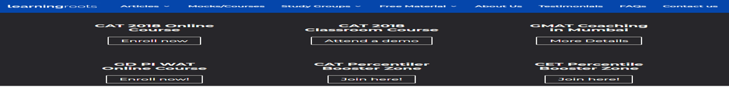 LearningRoots for MBA Entrance